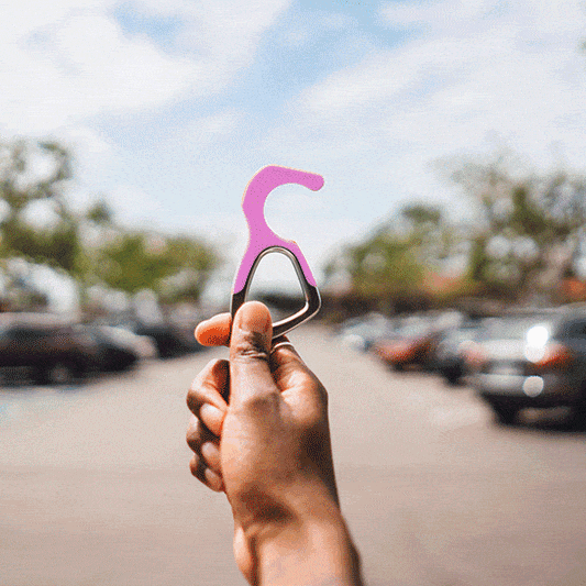 hoo(key) - The Only Patented Antimicrobial Silicone No-Touch Keychain Tool